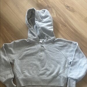 Athleta Girl Light Gray Fleece Hoodie